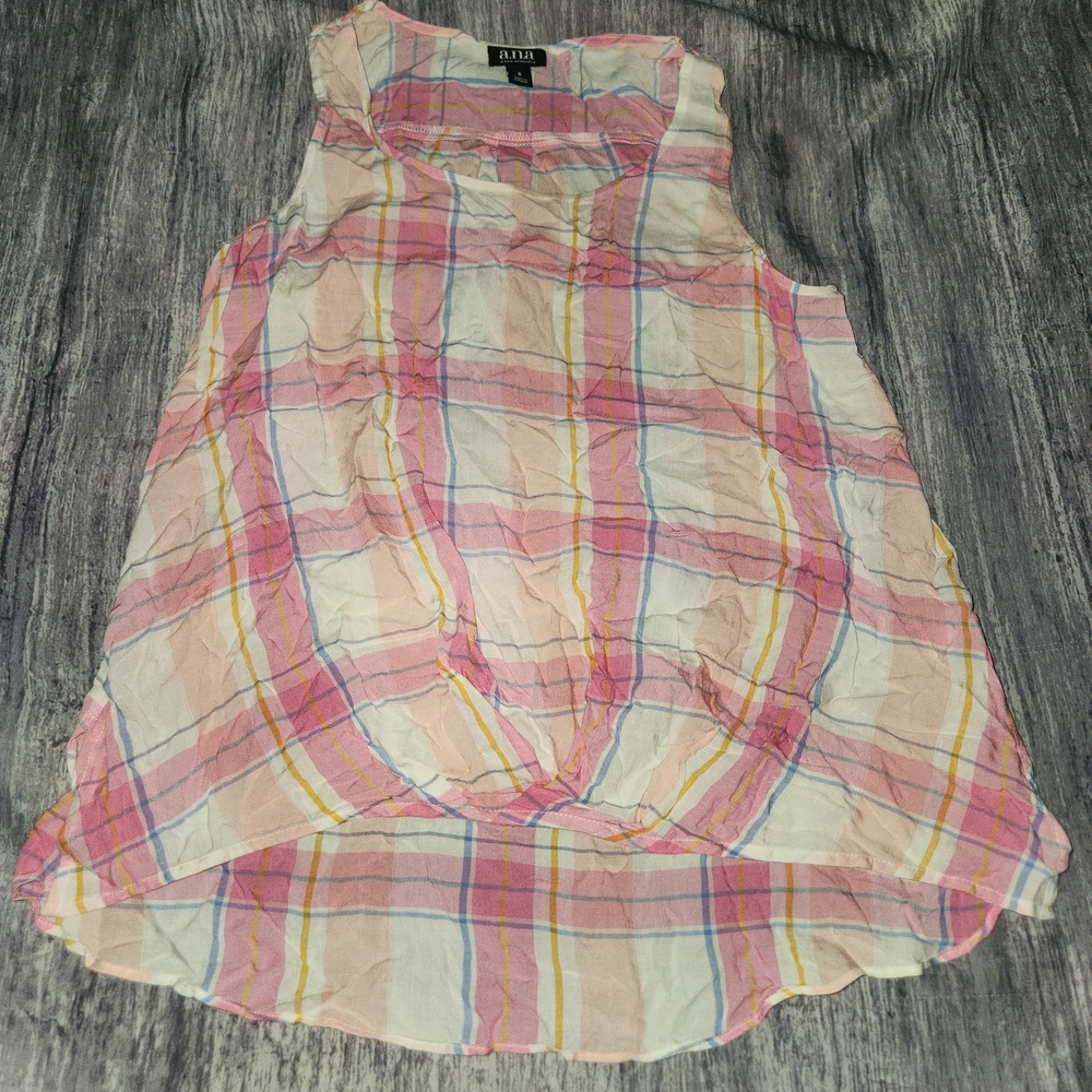 *5 for $25* a.n.a Multicolor Plaid‎ Tank Top